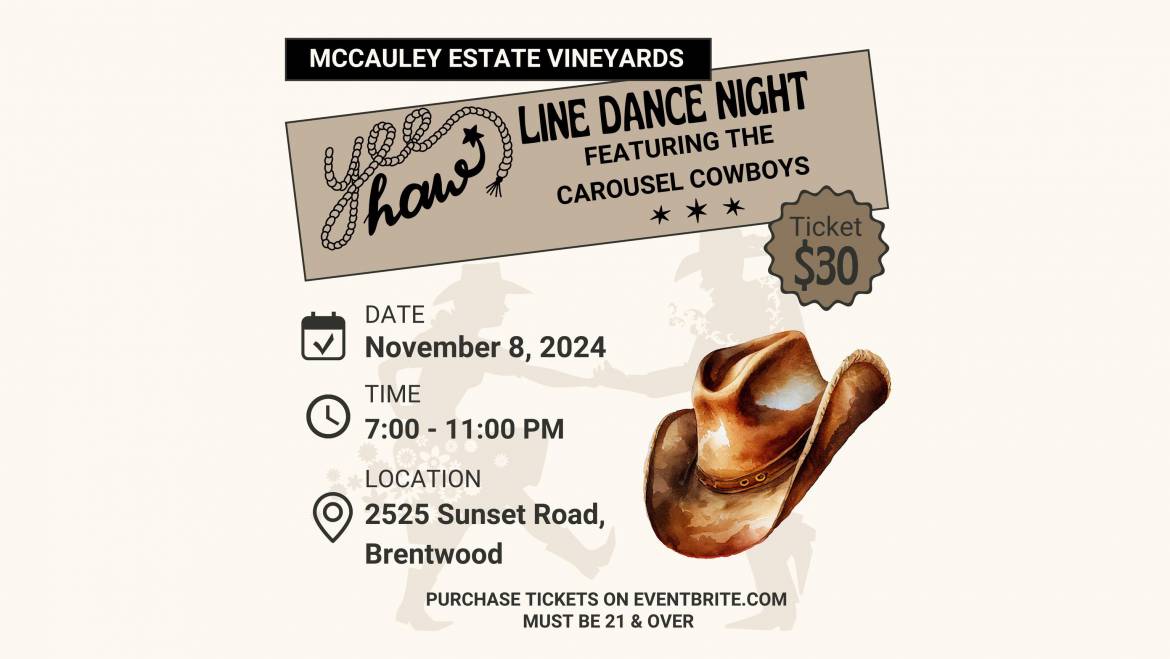 McCauley Estate Vineyards Line Dance Night