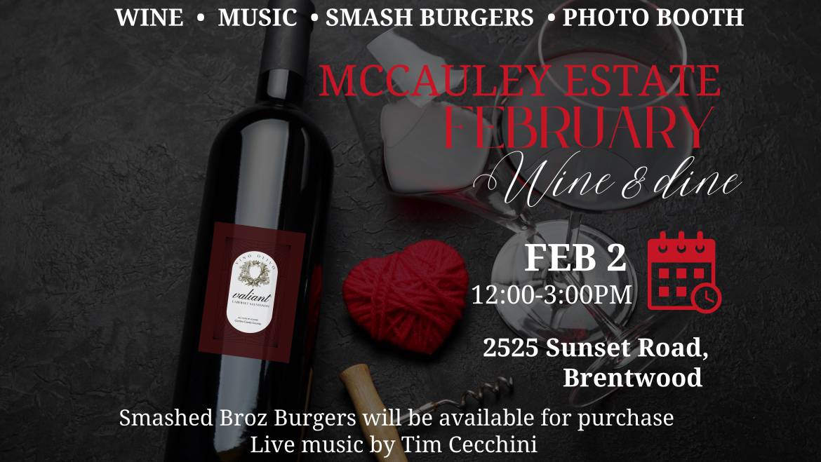 McCauley Estate Vineyards Wine & Dine