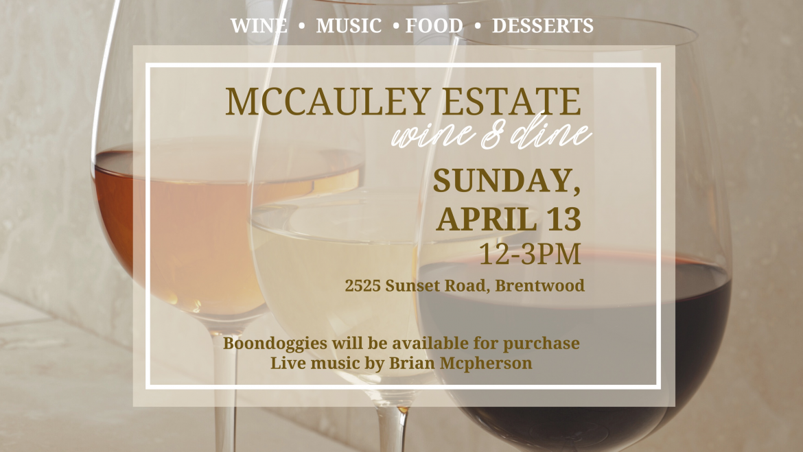 McCauley Estate Vineyards Wine & Dine