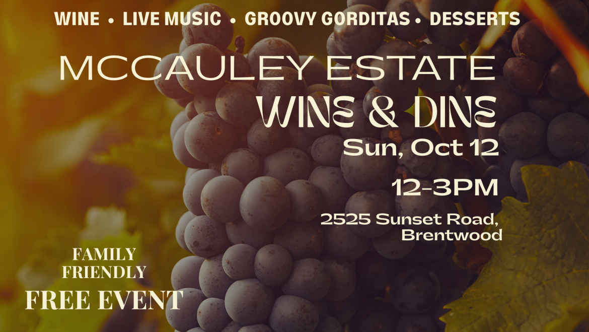 McCauley Estate Vineyards Wine & Dine