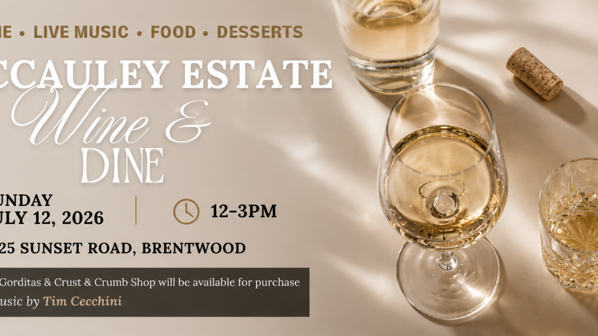 Wine & Dine at McCauley Estate Vineyards